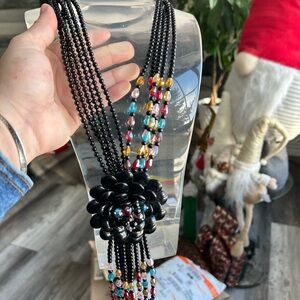 JOAN RIVERS beaded necklace statement jewelry